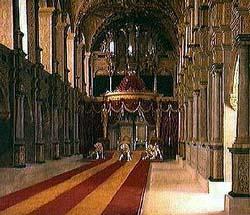 Johan Vilhelm Gertner Anointment of King Christian VIII and Queen Caroline Amalia in Frederiksborg Castle Church china oil painting image